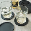 Porta-copos para canecas quadrada antiderrapante de silicone redonda personalizada